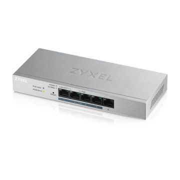 Zyxel GS1200-5HP v2 Managed Gigabit Ethernet (10/100/1000) Power over Ethernet (PoE) Grijs (GS1200-5HPV2-EU0101F) thumbnail