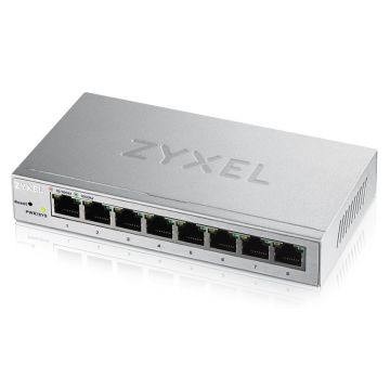 Zyxel GS1200-8 Managed Gigabit Ethernet (10/100/1000) Zilver (GS1200-8-EU0101F) thumbnail