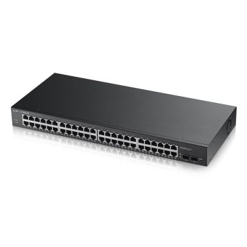 Zyxel GS1900-48 v2, 48-port GbE L2 Smart Switch, rackmount (GS1900-48-EU0102F) thumbnail
