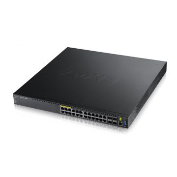 Zyxel XGS3700-24HP Managed L2+ Power over Ethernet (PoE) Zwart