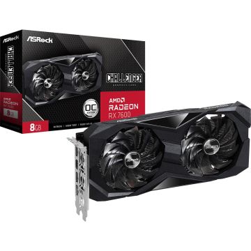 ASRock RX 7600 8GB ASRock Radeon Challenger OC GDDR6 (90-GA41ZZ-00UANF) thumbnail