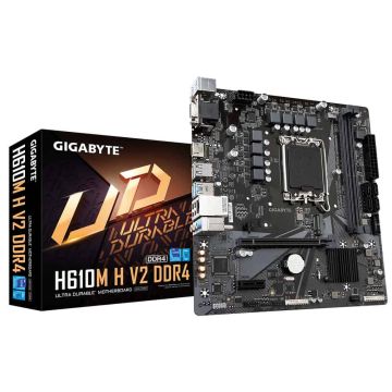 GIGABYTE H610M H V2 DDR4 moederbord Intel H610 Express LGA 1700 micro ATX (H610M H V2 DDR4) thumbnail