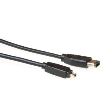 ACT Firewire IEEE1394 aansluitkabel 6-pin male - 4-pin male