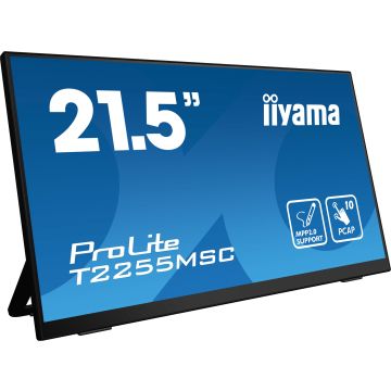 iiyama ProLite T2255MSC-B1 computer monitor 54,6 cm (21.5") 1920 x 1080 Pixels Full HD LCD Touchscreen Zwart (T2255MSC-B1) thumbnail