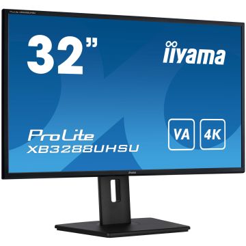 iiyama ProLite XB3288UHSU-B5 computer monitor 80 cm (31.5") 3840 x 2160 Pixels 4K Ultra HD LCD Zwart (XB3288UHSU-B5) thumbnail