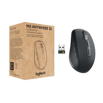 Logitech MX Anywhere 3S for Business muis Rechtshandig RF-draadloos + Bluetooth Laser 8000 DPI (910-006958) thumbnail
