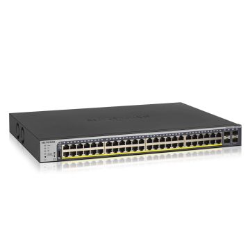 NETGEAR GS752TP Managed L2/L3/L4 Gigabit Ethernet (10/100/1000) Power over Ethernet (PoE) 1U Zwart (GS752TP-300EUS) thumbnail