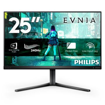 Philips Evnia 25M2N3200W/00 computer monitor 62,2 cm (24.5") 1920 x 1080 Pixels Full HD LCD Grijs (25M2N3200W/00) thumbnail