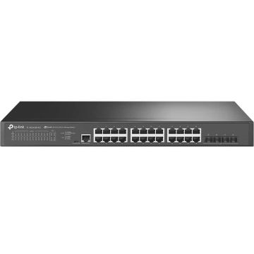 TP-Link TL-SG3428X-M2 netwerk-switch Managed L2+ 2.5G Ethernet (100/1000/2500) 1U Zwart (TL-SG3428X-M2) thumbnail