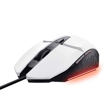 Trust GXT 109W Felox Gaming Muis - Bedrade gamingmuis – 6 programmeerbare knoppen – 6400 DPI – Wit (25066) thumbnail