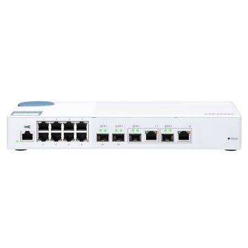 QNAP QSW-M408-2C netwerk-switch Managed L2 10G Ethernet (100/1000/10000) Wit (QSW-M408-2C) thumbnail