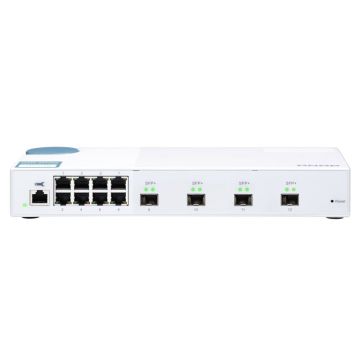 QNAP QSW-M408S netwerk-switch Managed L2 Gigabit Ethernet (10/100/1000) Wit (QSW-M408S) thumbnail