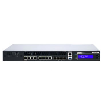 QNAP QUCPE-7010-D2123IT-8G data-opslag-server NAS Rack (1U) Ethernet LAN Zwart, Zilver D-2123IT