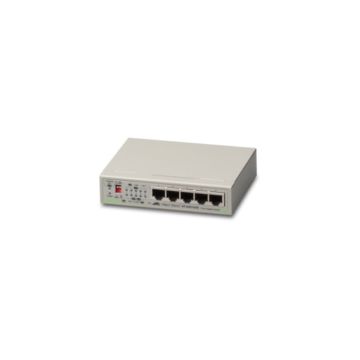 Allied Telesis AT-GS910/5E-50 Unmanaged Gigabit Ethernet (10/100/1000) Grijs (AT-GS910/5E-50) thumbnail