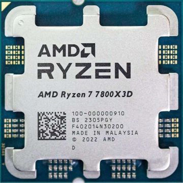 AMD AM5 Ryzen 7 7800X3D Tray 4,2GHz 5,0GHz Boost 8xCore 16xThreads 96MB 120W (100-000000910) thumbnail