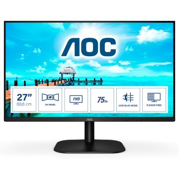 AOC 27B2DM computer monitor 68,6 cm (27") 1920 x 1080 Pixels Full HD Zwart (27B2DM) thumbnail