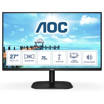 AOC B2 27B2H/EU computer monitor 68,6 cm (27") 1920 x 1080 Pixels Full HD LED Zwart (27B2H/EU) thumbnail