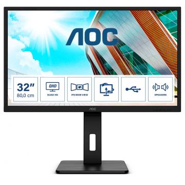 AOC P2 Q32P2 computer monitor 80 cm (31.5") 2560 x 1440 Pixels 2K Ultra HD LED Zwart