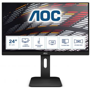 AOC P1 X24P1 computer monitor 61 cm (24") 1920 x 1200 Pixels WUXGA LED Zwart