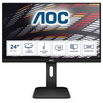 AOC P1 X24P1 computer monitor 61 cm (24") 1920 x 1200 Pixels WUXGA LED Zwart (X24P1) thumbnail