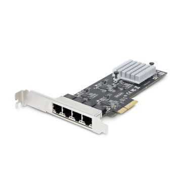 StarTech.com 4-Port 2.5Gbps NBASE-T PCIe Netwerkkaart, Intel I225-V, Quad-Port Computer Ethernet Adapter, Multi-Gigabit NIC, PCI Express Server LAN Kaart, Desktop Ethernet Interface (PR42GI-NETWORK-CARD) thumbnail