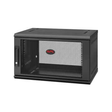 APC NetShelter WX AR106SH4, 6U/HE, 19inch patchkast, Wandmontage, Voorgemonteerd, 400mm diep (AR106SH4) thumbnail