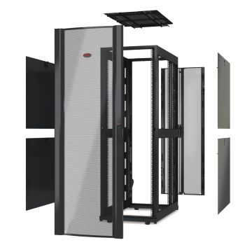 APC NetShelter SX 42U 600mm(b) x 1070mm(d) 19" IT rack, behuizing zonder deuren & zijpanelen, zwart (AR3100X617) thumbnail