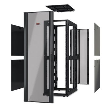 APC NetShelter SX 42U 600mm Wide x 1200mm Deep Enclosure Without Sides Without Doors Black (AR3300X617) thumbnail