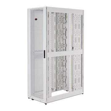 APC NetShelter SX 48U 600mm brede x 1200mm diepe behuizing met zijden, wit (AR3307W) thumbnail