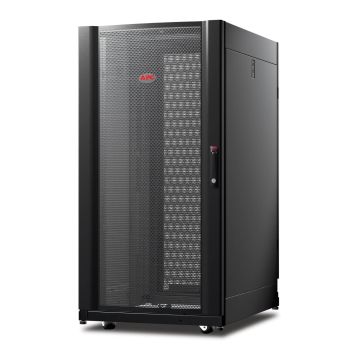 APC NetShelter AV 24U 600mm Wide x 825mm Deep Enclosure with Sides and 10-32 Threaded Rails Black (AR3814) thumbnail