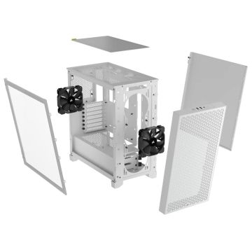 Corsair 3000D Tempered Glass Mid-Tower White (CC-9011252-WW) thumbnail