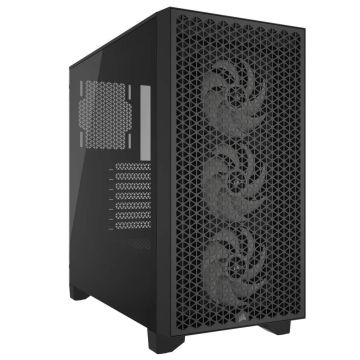 Corsair 3000D RGB Tempered Glass Mid-Tower Black (CC-9011255-WW) thumbnail