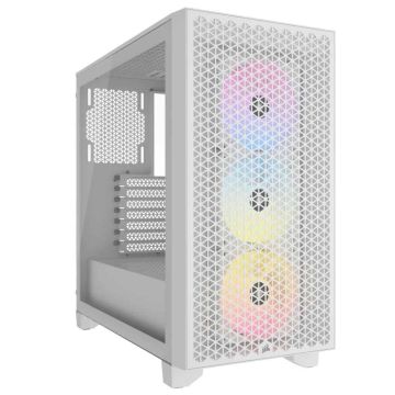 CORSAIR Geh Midi 3000D RGB Airflow (Tempered Glass) White (CC-9011256-WW) thumbnail