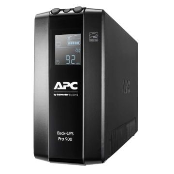 APC Back-UPS PRO BR900MI - Noodstroomvoeding, 6x C13 uitgang, USB, 900VA (BR900MI) thumbnail