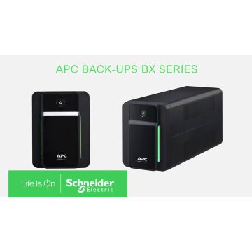 APC Back-UPS BX1200MI Noodstroomvoeding - 1200VA, 6x C13, USB (BX1200MI) thumbnail