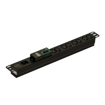 APC Easy PDU EPDU1016M, Metered, 1U, 16A, 230V, (8x)C13, C20 stekker (EPDU1016M) thumbnail