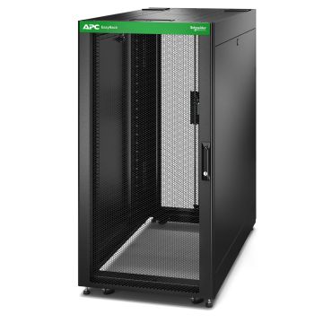 APC NetShelter Easy ER6402 - 24U/HE, 600mm(b) x 1000mm(d) 19" IT rack, met zijpanelen (ER6402) thumbnail
