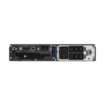 APC Smart-UPS On-Line, 2200VA, Rekmontage 2U, 230V, 8x C13+2x C19 IEC uitgang, Netwerkkaart, Rail kit niet inbegrepen, voor gebruik met externe lithium-ion batterij (SRT2200UXI-NCLI) thumbnail