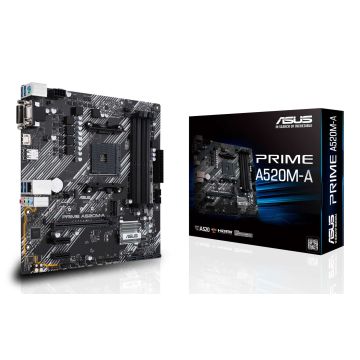 ASUS PRIME A520M-A II/CSM AMD A520 Socket AM4 micro ATX (90MB17H0-M0EAYC) thumbnail