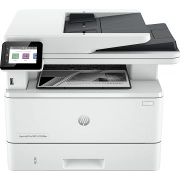 HP LaserJet Pro MFP 4102dw printer, Zwart-wit, Printer voor Kleine en middelgrote ondernemingen, Printen, kopiëren, scannen, Draadloos; Geschikt voor Instant Ink; Printen vanaf een telefoon of tablet; Automatische documentinvoer