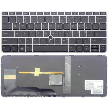 HP SPS-KEYBOARD BACKLIT W/POINT STICK EURO (826630-B31) thumbnail