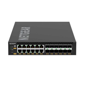 NETGEAR XSM4324 Managed L3 10G Ethernet (100/1000/10000) 1U Zwart (XSM4324-100NES) thumbnail