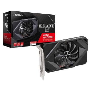 Asrock Challenger RX 6500 XT ITX 4GB AMD Radeon RX 6500 XT GDDR6 (90-GA3BZZ-00UANF) thumbnail