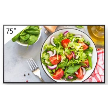 Sony FW-75BZ35L beeldkrant Digitale signage flatscreen 190,5 cm (75") LCD Wifi 550 cd/m² 4K Ultra HD Zwart Android 24/7 (FW-75BZ35L) thumbnail