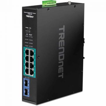 Trendnet TI-PGM102 netwerk-switch Gigabit Ethernet (10/100/1000) Power over Ethernet (PoE) Zwart