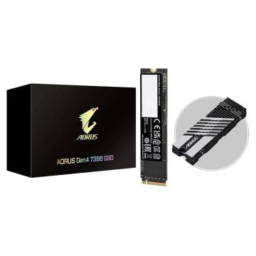 GIGABYTE AORUS Gen4 7300 SSD 2TB M.2 PCI Express 4.0 NVMe 3D TLC NAND (AG4732TB) thumbnail