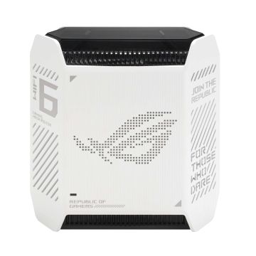 ASUS ROG Rapture GT6 Tri-band (2.4 GHz / 5 GHz / 5 GHz) Wi-Fi 6 (802.11ax) Wit 4 Intern (90IG07F0-MU9A30) thumbnail