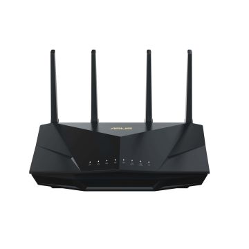 ASUS RT-AX5400 draadloze router Gigabit Ethernet Dual-band (2.4 GHz / 5 GHz) Zwart (90IG0860-MO9B00) thumbnail