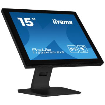 iiyama ProLite T1532MSC-B1S computer monitor 38,1 cm (15") 1024 x 768 Pixels XGA LCD Touchscreen Zwart (T1532MSC-B1S) thumbnail