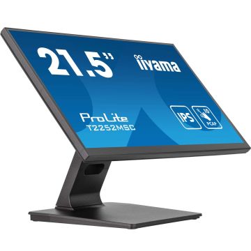 iiyama ProLite T2252MSC-B2 computer monitor 54,6 cm (21.5") 1920 x 1080 Pixels Full HD LCD Touchscreen Zwart (T2252MSC-B2) thumbnail